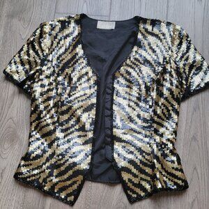 Cache Vintage Sequin Top